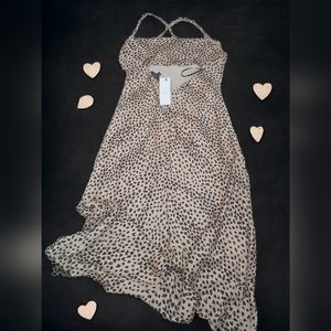 Aakaa leopard camo dress women M